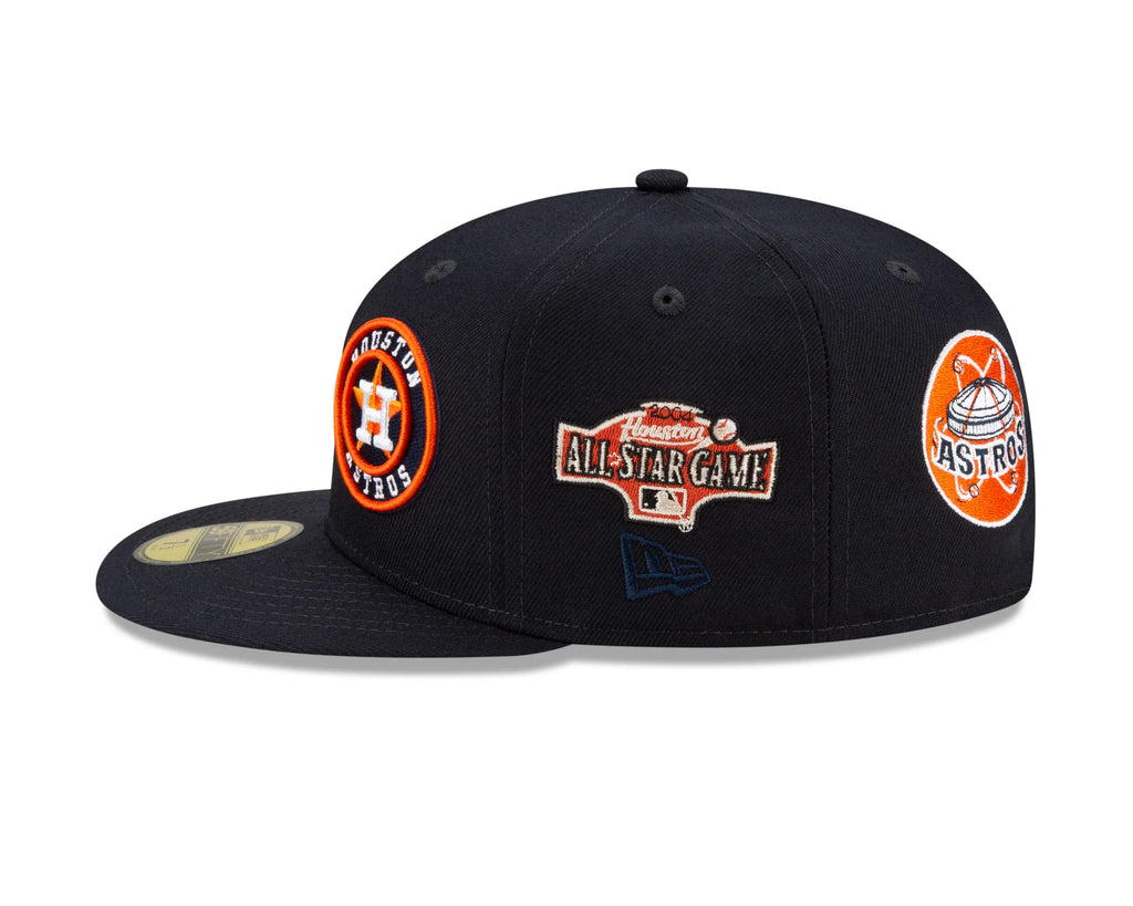 Houston Astros New Era Navy Patch Pride 59FIFTY Fitted Hat