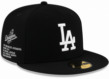 Load image into Gallery viewer, New Era Los Angeles Dodgers Team Side Patch 59FIFTY Black/