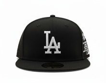 Load image into Gallery viewer, New Era Los Angeles Dodgers Team Side Patch 59FIFTY Black/