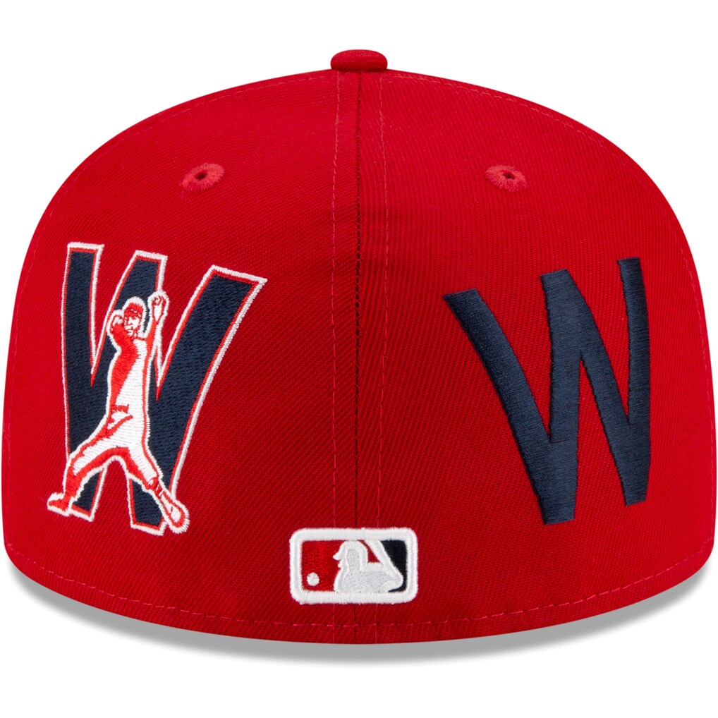Washington Nationals New Era Red Patch Pride 59FIFTY Fitted Hat