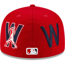 Load image into Gallery viewer, Washington Nationals New Era Red Patch Pride 59FIFTY Fitted Hat