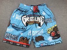 Load image into Gallery viewer, Vancouver Grizzlies Graffiti Basketball Shorts 🩵🏀