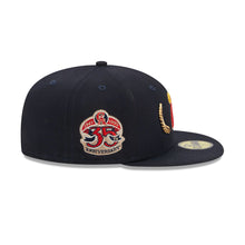 Load image into Gallery viewer, California Angels New Era Navy Cooperstown Collection Gold Leaf