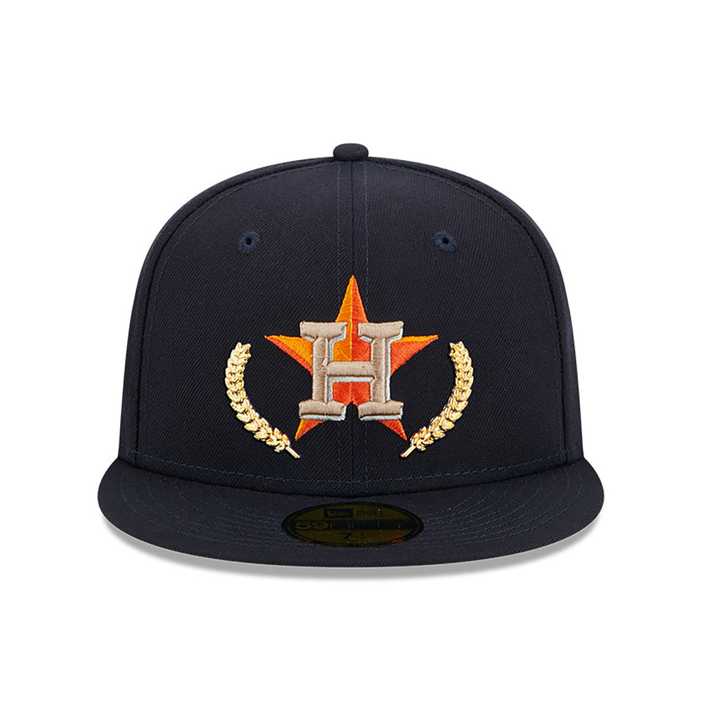 Houston Astros Gold Leaf Navy 59FIFTY Fitted Cap