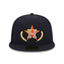 Load image into Gallery viewer, Houston Astros Gold Leaf Navy 59FIFTY Fitted Cap