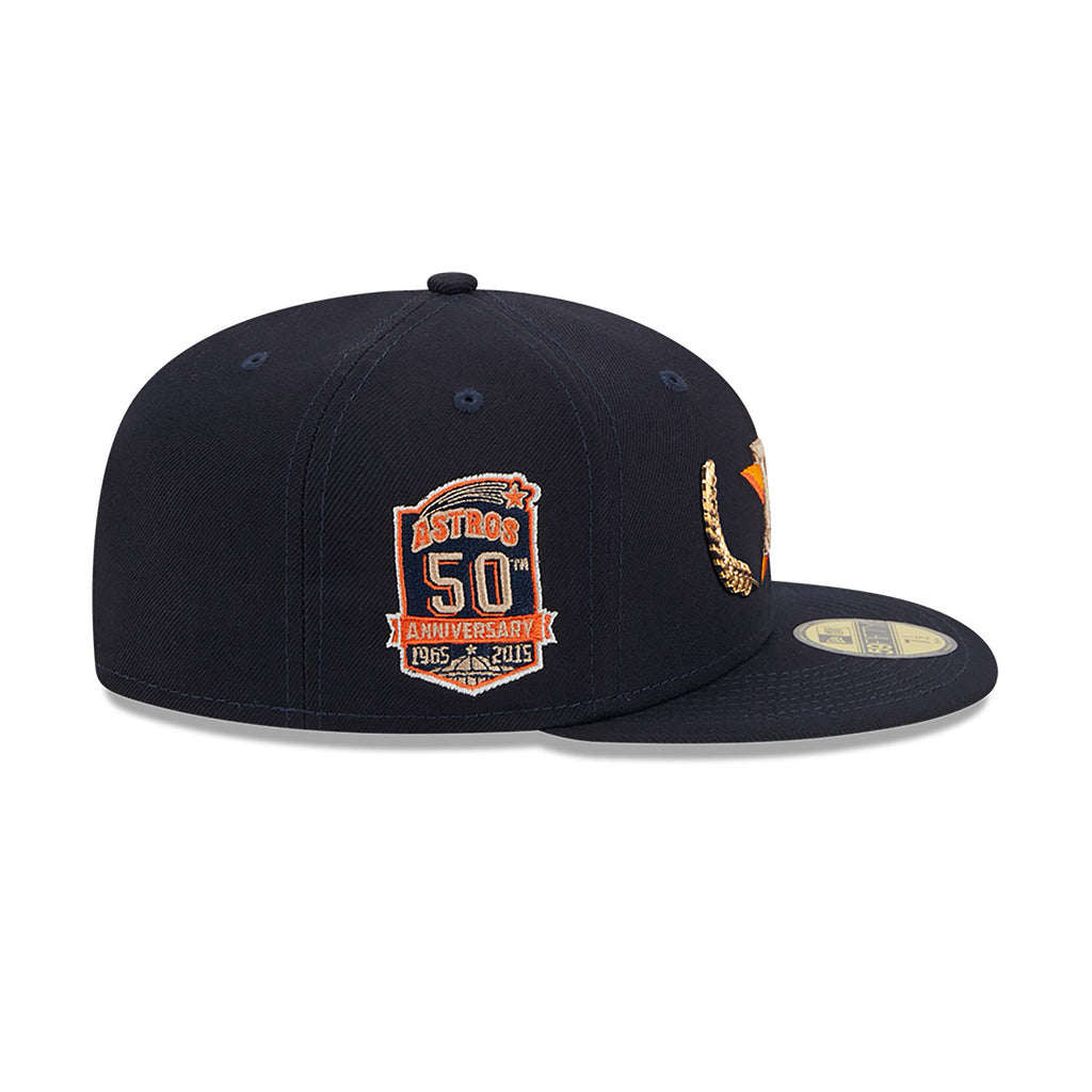 Houston Astros Gold Leaf Navy 59FIFTY Fitted Cap