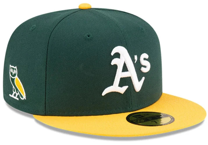 New Era OVO x MLB 2024 Oakland Athletics Kelly Green Gold 59FIFTY Fitted Cap