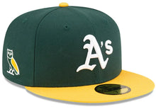 Load image into Gallery viewer, New Era OVO x MLB 2024 Oakland Athletics Kelly Green Gold 59FIFTY Fitted Cap