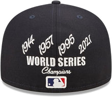 Load image into Gallery viewer, MLB Atlanta Braves New Era Navy 4x World Series Champions Crown