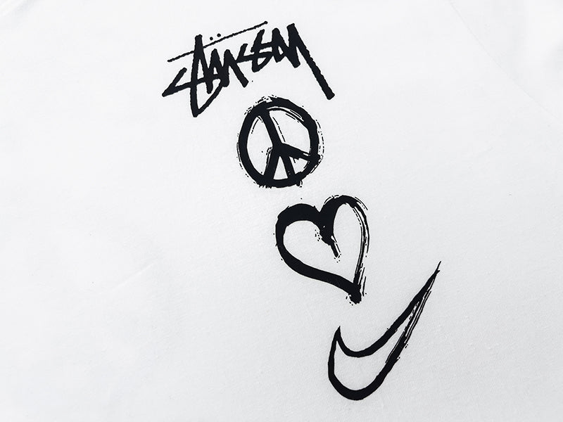 Stussy X Nike Logo Nike X Stussy Peace, Love, Swoosh T-shirt (US