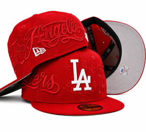 Los Angeles Dodgers Red Script 59FIFTY