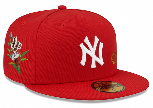 NEW ERA × FELT New York Yankees -  BUTTERFLY GARDEN RED