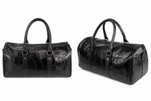 Load image into Gallery viewer, Midnight Patchwork Leather Duffle Bag