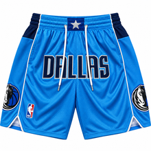 Load image into Gallery viewer, Dallas Blue Basketball Shorts