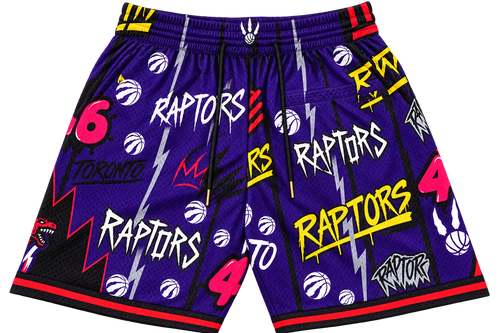 Raptors Graffiti Basketball Shorts 🏀
