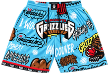 Load image into Gallery viewer, Vancouver Grizzlies Graffiti Basketball Shorts 🩵🏀