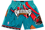 Vancouver Grizzlies Teal Graffiti Basketball Shorts