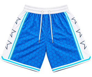 Blue & White Basketball Shorts