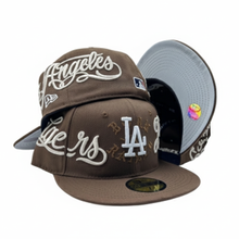 Load image into Gallery viewer, Men&#39;s Los Angeles Dodgers New Era Born x Raised Royal Wrap Around 59FIFTY Fitted Hat