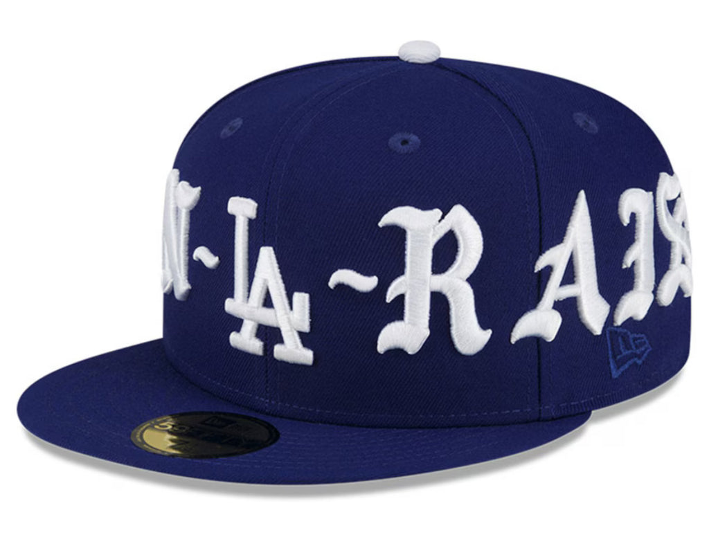 Men's Los Angeles Dodgers New Era Born x Raised Royal Wrap Around 59FIFTY Fitted Hat