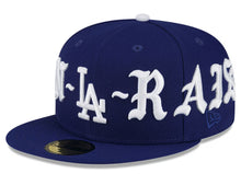 Load image into Gallery viewer, Men&#39;s Los Angeles Dodgers New Era Born x Raised Royal Wrap Around 59FIFTY Fitted Hat