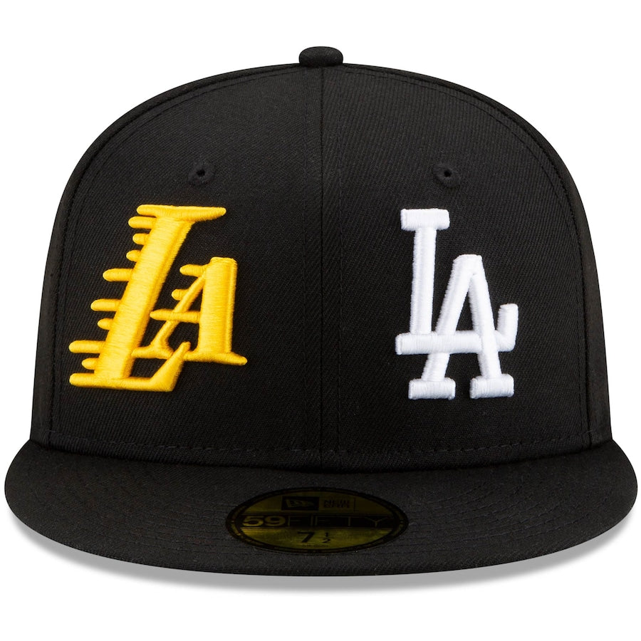 Los Angeles Dodgers x Los Angeles Lakers New Era Black 2020 Dual Champions 59FIFTY