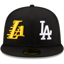 Load image into Gallery viewer, Los Angeles Dodgers x Los Angeles Lakers New Era Black 2020 Dual Champions 59FIFTY