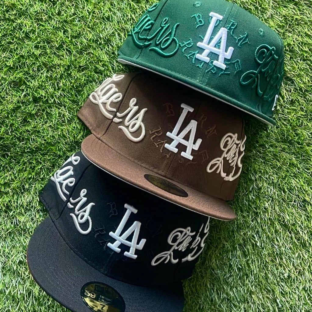 Men's Los Angeles Dodgers New Era Born x Raised Royal Wrap Around 59FIFTY Fitted Hat