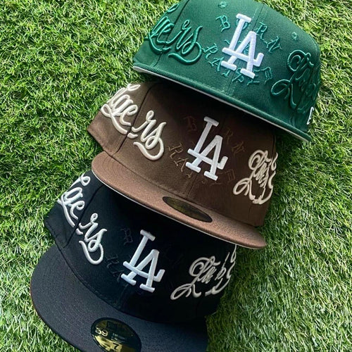 Men's Los Angeles Dodgers New Era Born x Raised Royal Wrap Around 59FIFTY Fitted Hat