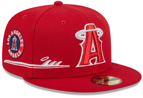 MLB Red Los Angeles Angels City Connect Icon Fitted Hat