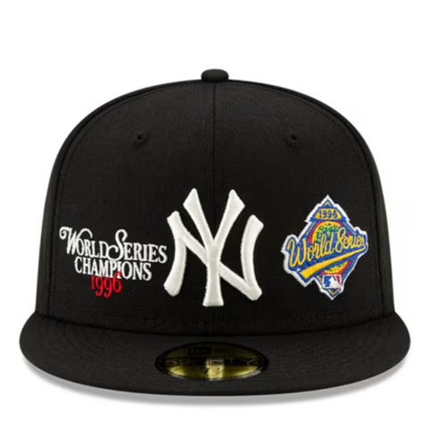 New York Yankees New Era Black 1996 World Series Champions 59FIFTY Fitted Hat