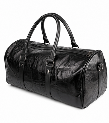 Midnight Patchwork Leather Duffle Bag