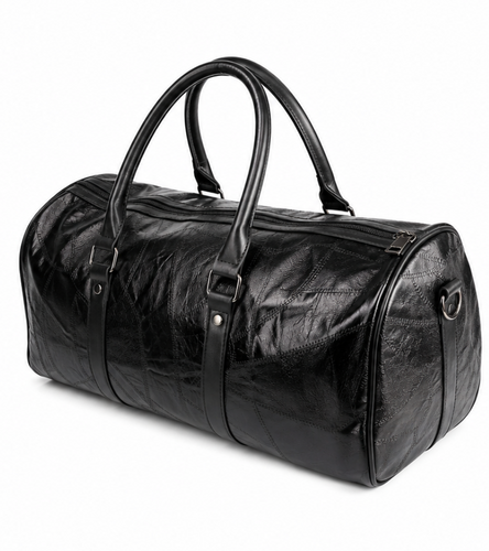 Midnight Patchwork Leather Duffle Bag