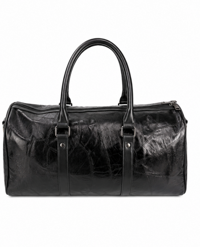 Midnight Patchwork Leather Duffle Bag