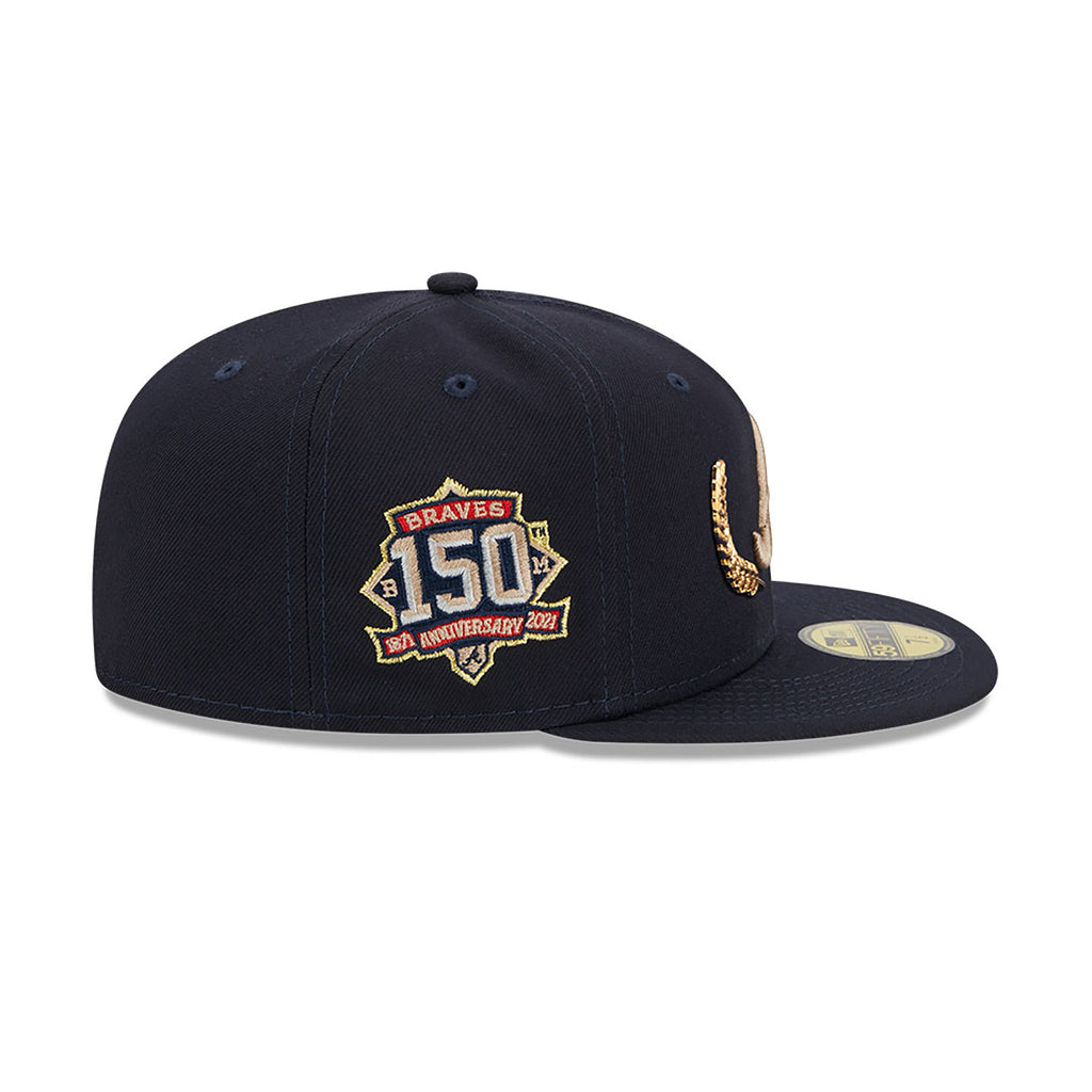 Atlanta Braves Gold Leaf Navy