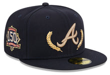 Load image into Gallery viewer, Atlanta Braves Gold Leaf Navy