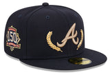 Atlanta Braves Gold Leaf Navy