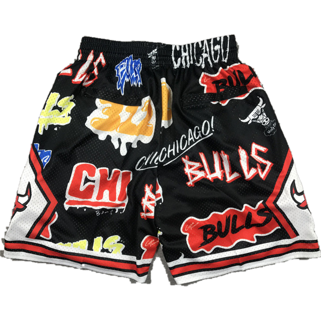 Chicago Bulls Graffiti Basketball Shorts