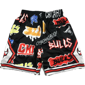 Chicago Bulls Graffiti Basketball Shorts