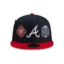 Load image into Gallery viewer, tlanta Braves New Era Navy Historic World Series Champions 59FIFTY Fitted Hat