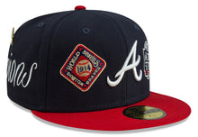 Load image into Gallery viewer, tlanta Braves New Era Navy Historic World Series Champions 59FIFTY Fitted Hat