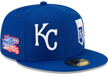 Load image into Gallery viewer, New Era Kansas City Royals Mens Blue Patch Pride 59FIFTY Fitted Hat