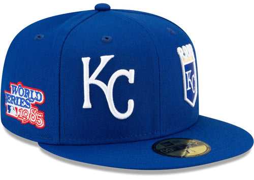 New Era Kansas City Royals Mens Blue Patch Pride 59FIFTY Fitted Hat