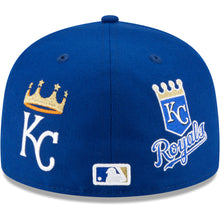 Load image into Gallery viewer, New Era Kansas City Royals Mens Blue Patch Pride 59FIFTY Fitted Hat