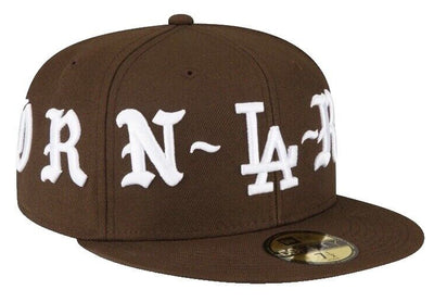 os Angeles Dodgers New Era Born X Raised 59FIFTY Fitted Hat - Brown
